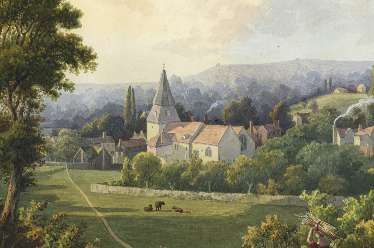 William Hubbard (1804-1870) - Watercolour Painting - Bexley, Looking Towards Shooters Hill