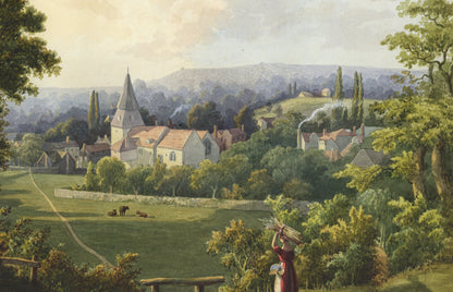 William Hubbard (1804-1870) - Watercolour Painting - Bexley, Looking Towards Shooters Hill