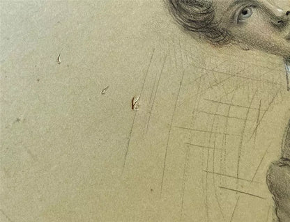 Portrait George Lukis Lang (1837-1898) First Class Cricketer - Antique Drawing