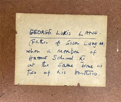Portrait George Lukis Lang (1837-1898) First Class Cricketer - Antique Drawing