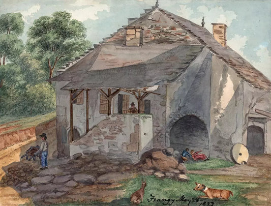 Elizabeth Campbell (1783-1861) Watercolour Painting - Frangy France 1822