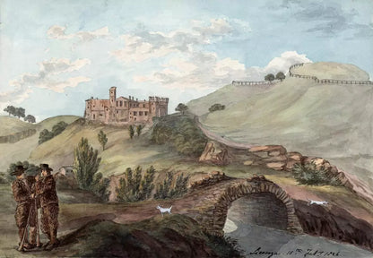 Elizabeth Campbell (1783-1861) Watercolour Painting - Licenza Italy 1826
