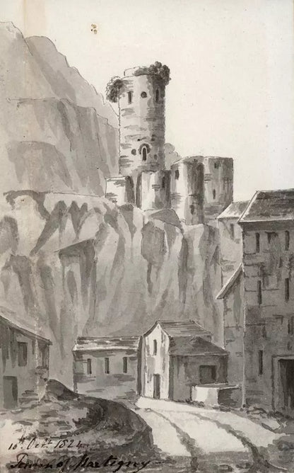 Elizabeth Campbell (1783-1861) Watercolour Painting - Martigny, Switzerland 1824