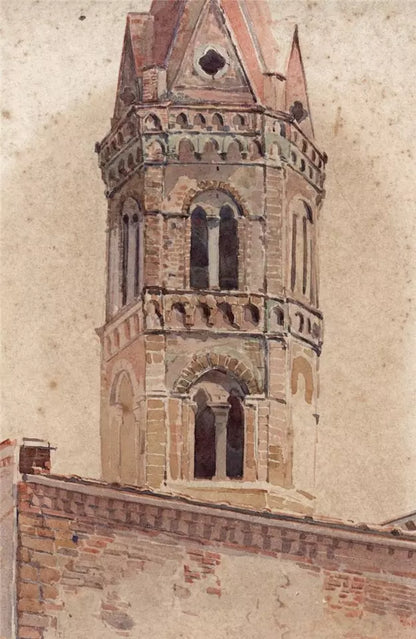 Thomas William Fripp (1864-1931) Watercolour Painting - Florence Italy