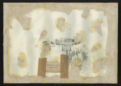 William Hubbard (1804-1870) Watercolour Painting Mendoza's Hole Bexleyheath Kent