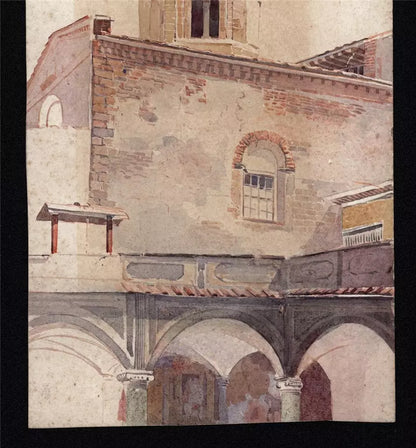 Thomas William Fripp (1864-1931) Watercolour Painting - Florence Italy