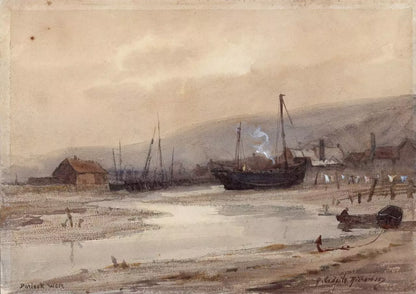 R. Esdaile Richardson - Watercolour Painting - Porlock Weir Somerset
