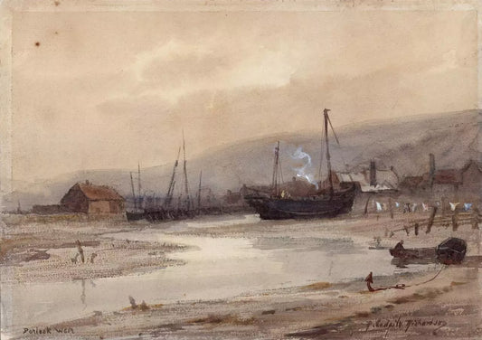 R. Esdaile Richardson - Watercolour Painting - Porlock Weir Somerset