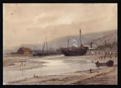 R. Esdaile Richardson - Watercolour Painting - Porlock Weir Somerset