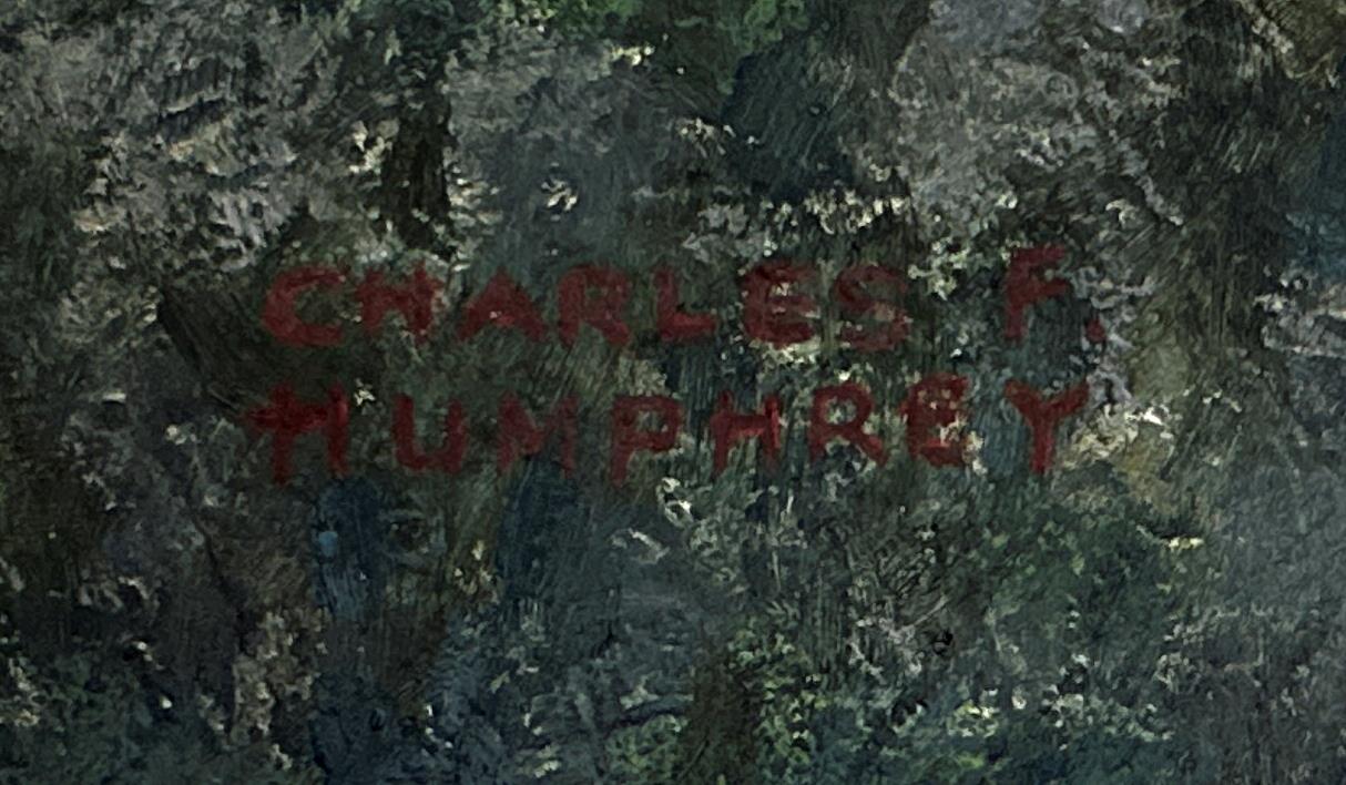 Charles F. Humphrey Oil Painting On Board - East Cliff Hastings Sussex2