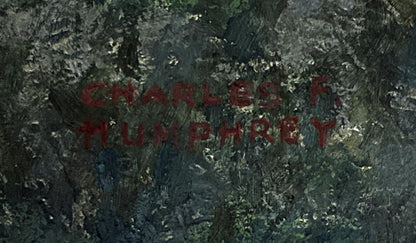 Charles F. Humphrey Oil Painting On Board - East Cliff Hastings Sussex2