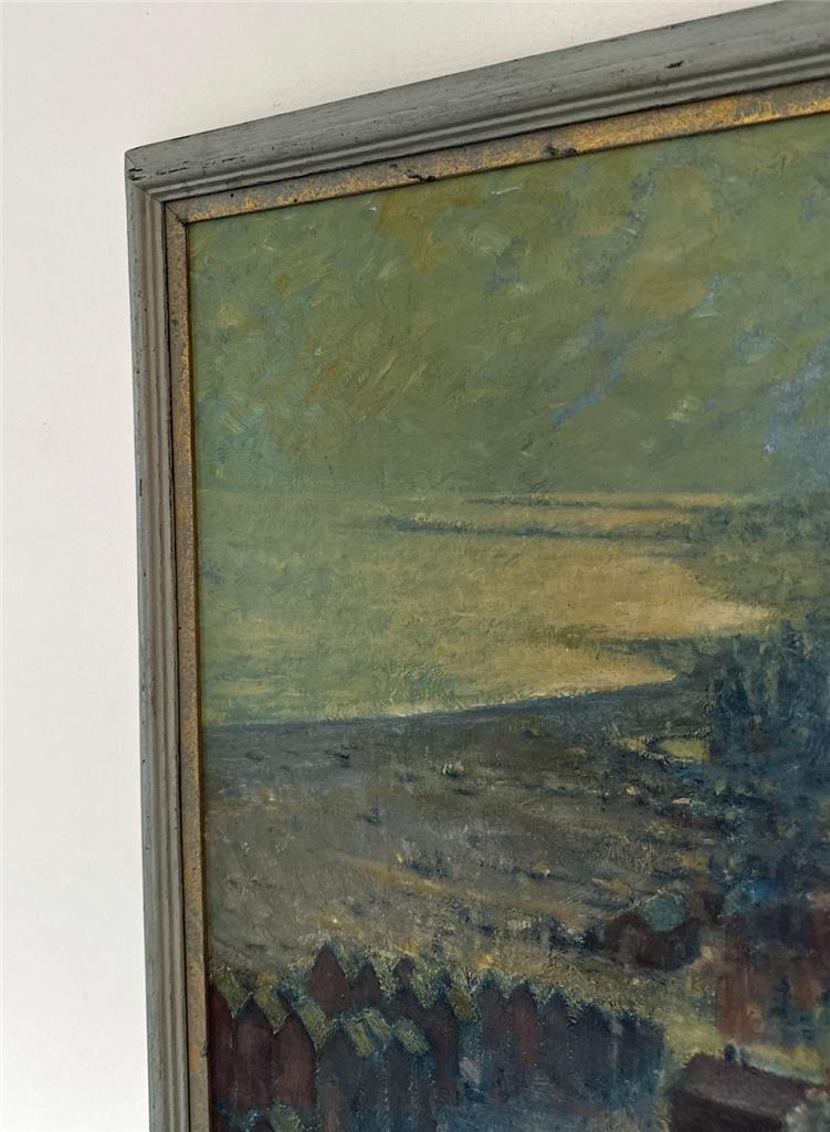 Charles F. Humphrey Oil Painting On Board - East Cliff Hastings Sussex4