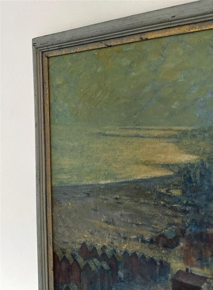Charles F. Humphrey Oil Painting On Board - East Cliff Hastings Sussex4