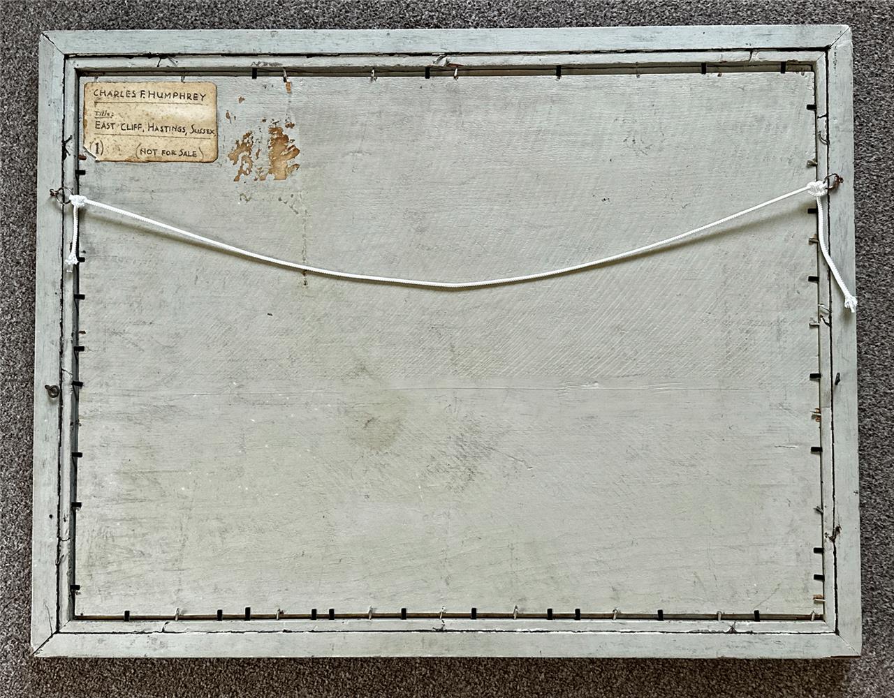 Charles F. Humphrey Oil Painting On Board - East Cliff Hastings Sussex7