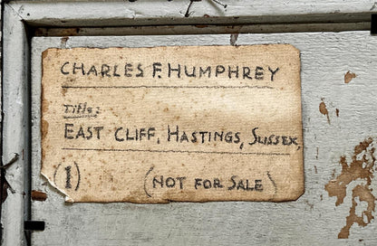 Charles F. Humphrey Oil Painting On Board - East Cliff Hastings Sussex8