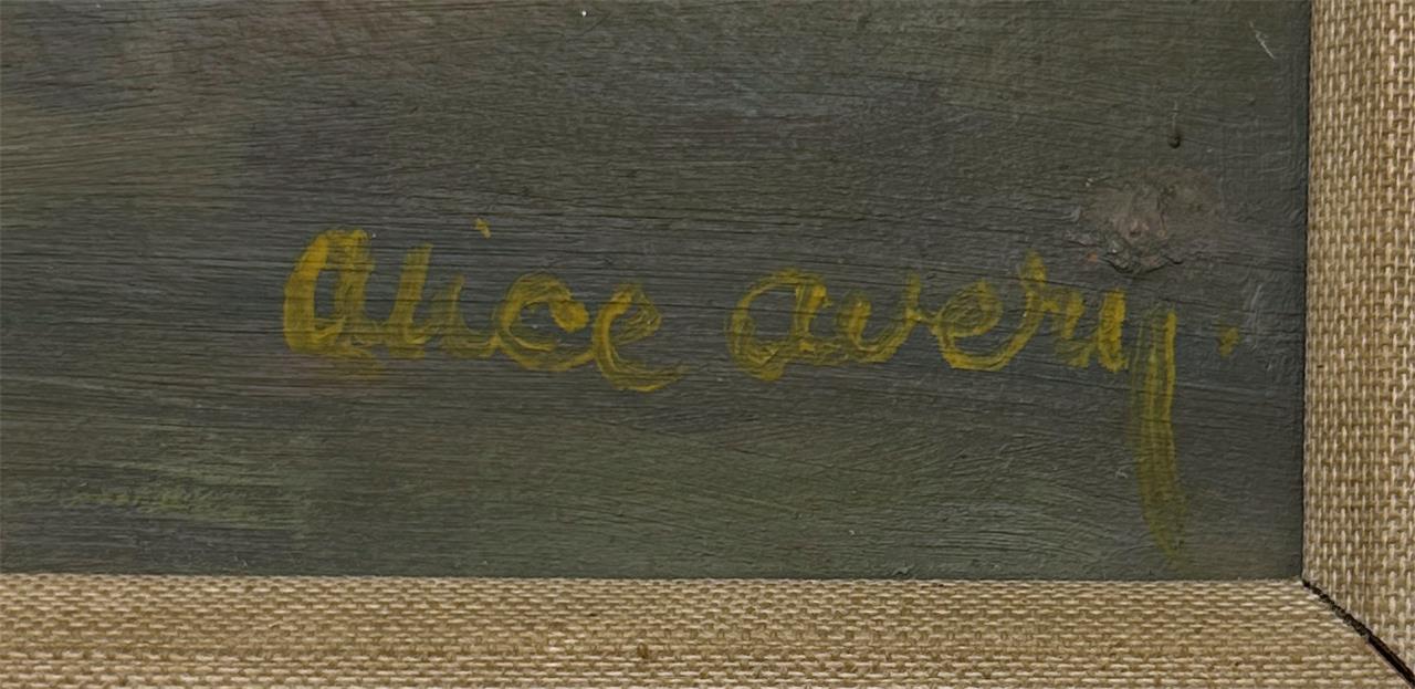 Alice Avery (1868-1957) Oil Painting On Board - Still Life Flowers In Vase2