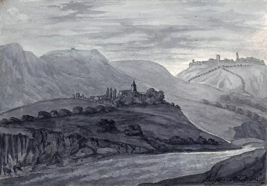 Elizabeth Campbell (1783-1861) - Watercolour Painting - Langres France - 1824