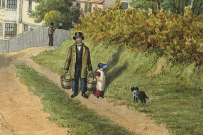 William Hubbard (1804-1870) Watercolour Painting - Crayford Hill Kent