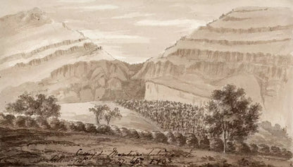 Elizabeth Campbell (1783-1861) Watercolour Painting - Saleve Mountain France 1833