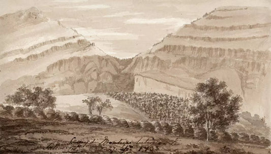 Elizabeth Campbell (1783-1861) Watercolour Painting - Saleve Mountain France 1833