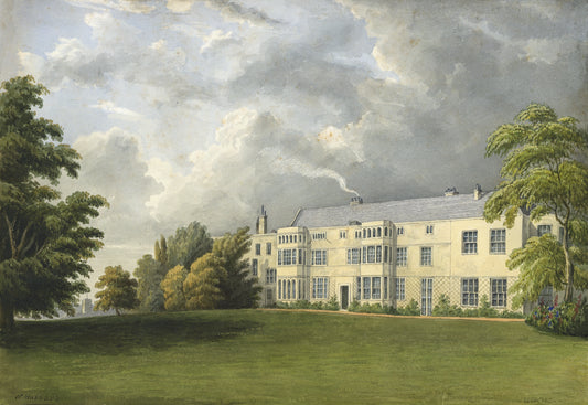 William Hubbard (1804-1870) Watercolour Painting - May Place Crayford Kent