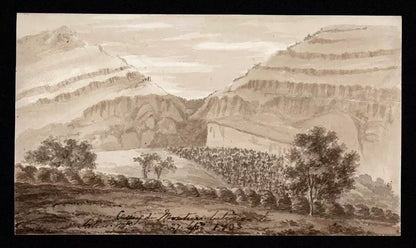 Elizabeth Campbell (1783-1861) Watercolour Painting - Saleve Mountain France 1833