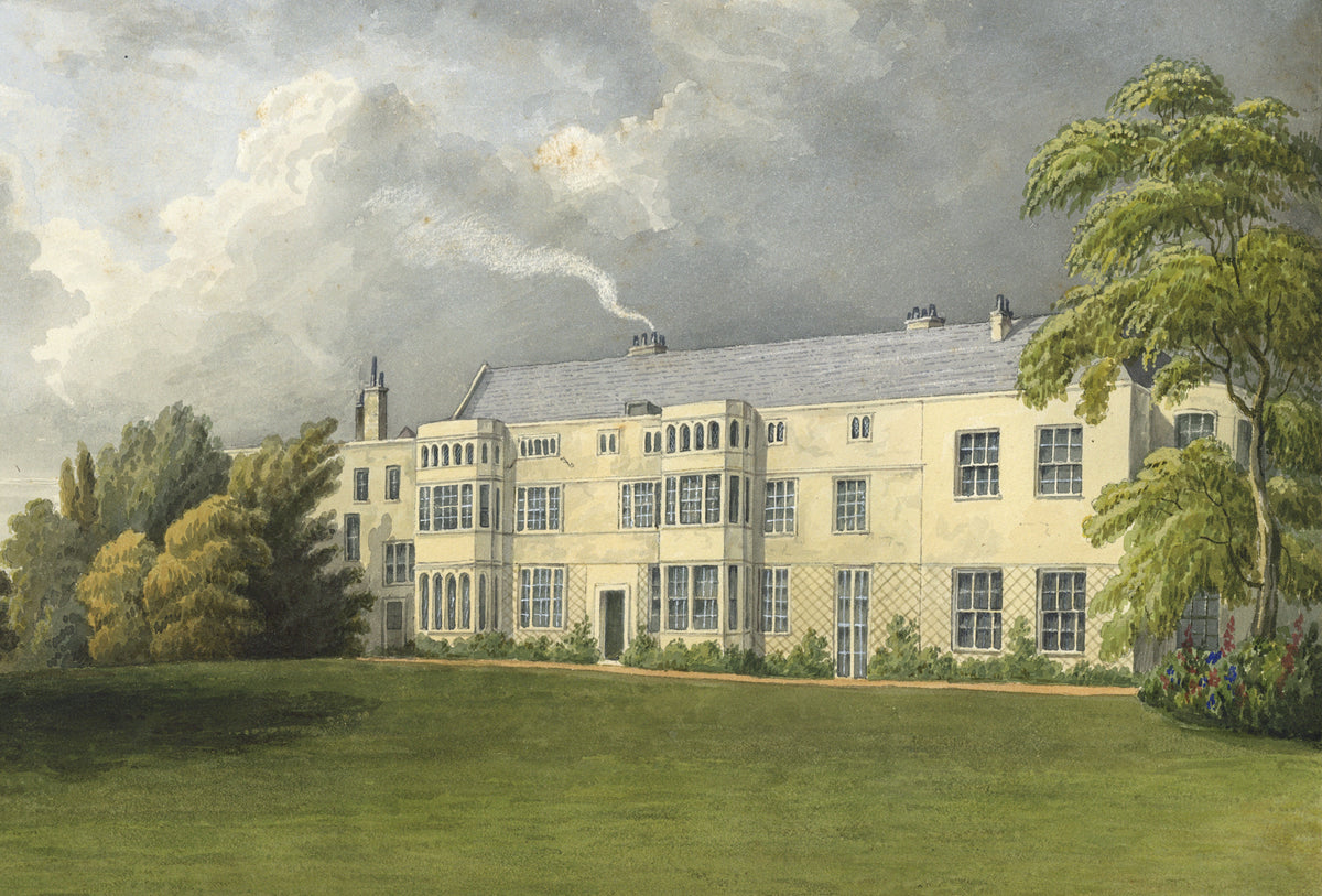William Hubbard (1804-1870) Watercolour Painting - May Place Crayford Kent