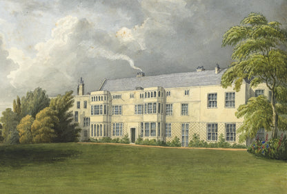 William Hubbard (1804-1870) Watercolour Painting - May Place Crayford Kent
