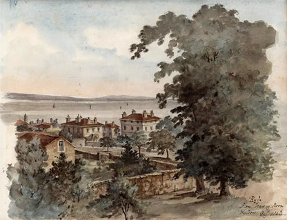 Sir James Lillyman Caldwell (1770-1863) - Watercolour Painting - Ryde, Isle of Wight - 1843