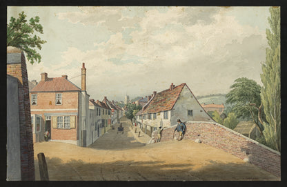 William Hubbard (1804-1870) Watercolour Painting - Crayford Street Kent