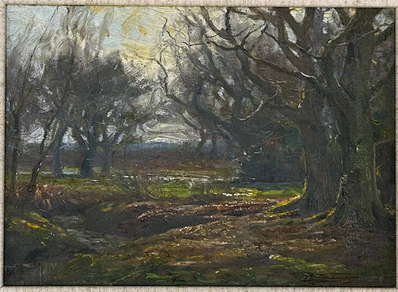 Frederick Golden Short (1863-1936) Oil Painting - New Forest Landscape