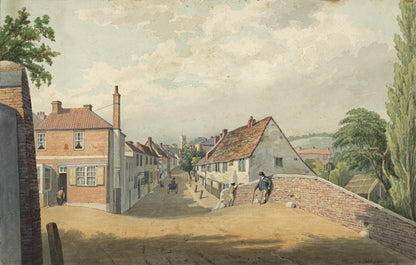 William Hubbard (1804-1870) Watercolour Painting - Crayford Street Kent