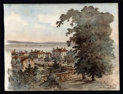 Sir James Lillyman Caldwell (1770-1863) - Watercolour Painting - Ryde, Isle of Wight - 1843