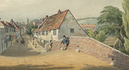 William Hubbard (1804-1870) Watercolour Painting - Crayford Street Kent