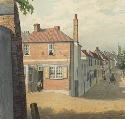 William Hubbard (1804-1870) Watercolour Painting - Crayford Street Kent