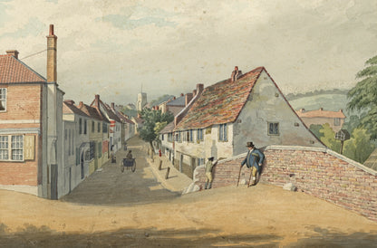 William Hubbard (1804-1870) Watercolour Painting - Crayford Street Kent