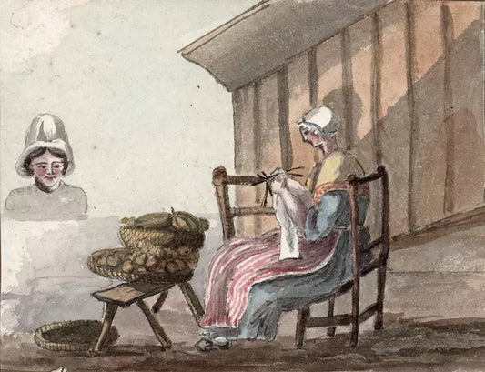 Elizabeth Campbell (1783-1861) Small Watercolour Painting - Langres France 1824