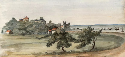 Sir James Lillyman Caldwell (1770-1863) - Watercolour Painting - Ryde, Isle of Wight c1843