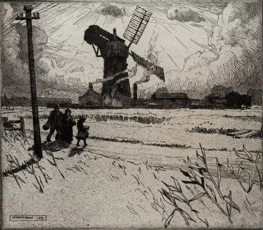 Leslie Moffat Ward (1888-1978) - Signed Etching - A Yorkshire Mill