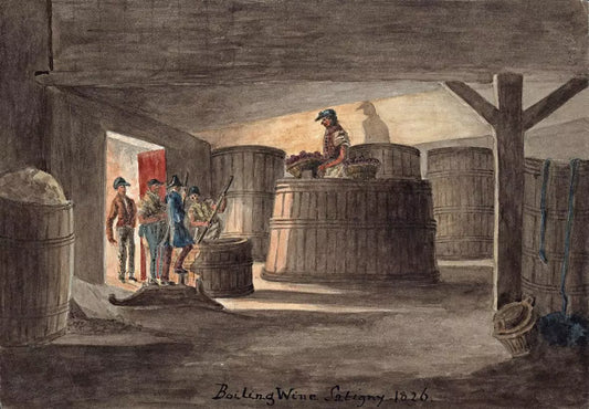 Elizabeth Campbell (1783-1861) Watercolour Painting - Boiling Wine, Satigny, Switzerland 1826
