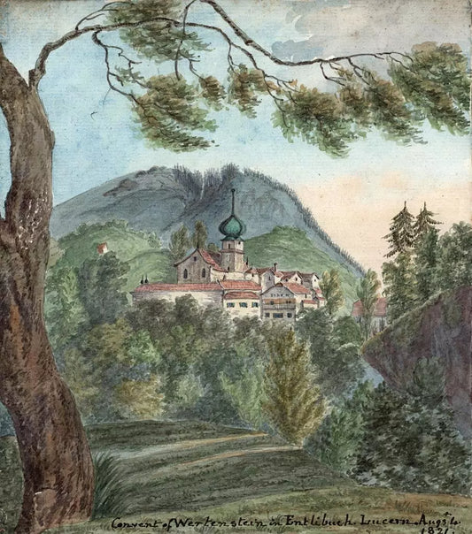 Elizabeth Campbell (1783-1861) Watercolour Painting - Werthenstein, Entlebuch, Lucerne Switzerland 1821