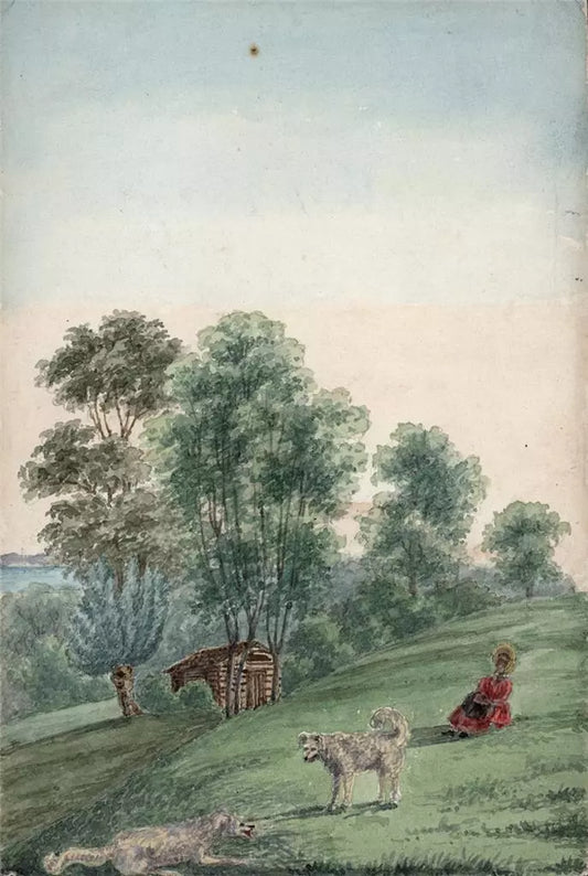 Elizabeth Campbell (1783-1861) Watercolour Painting - Switzerland - 19th Century