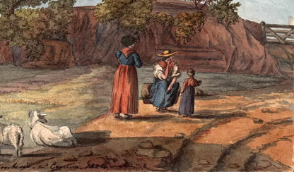 Elizabeth Campbell (1783-1861) Watercolour Painting - Pregny-Chambesy, Near Geneva, Switzerland 1824