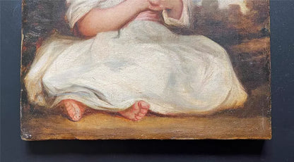 After Joshua Reynolds - Oil On Canvas - The Age Of Innocence - 19th Century