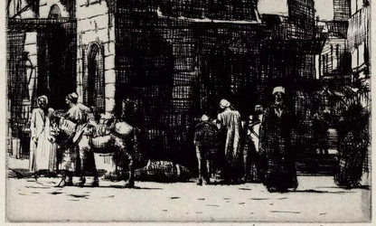 Mortimer Luddington Menpes - Pencil Signed Etching - A Street In Bulac Egypt