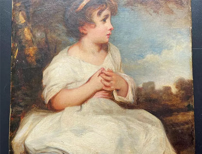 After Joshua Reynolds - Oil On Canvas - The Age Of Innocence - 19th Century