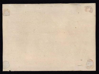 Windmill & River In Sunset Landscape - Antique Watercolour Painting - 19th Century