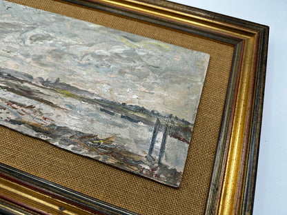 David Roy Macgregor (1925-2003) - Oil Painting - Marsh Tide Blakeney Norfolk