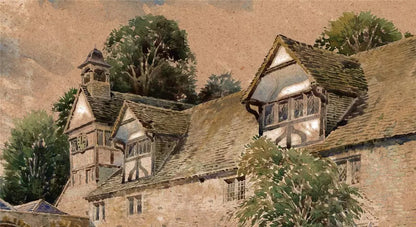 Arthur Charles Fare (1876-1958) Watercolour Painting - The Stables Lacock Abbey
