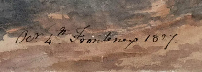 Elizabeth Campbell (1783-1861) Watercolour Painting - Frontenex Geneva Switzerland 1827